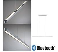 Luminaire en suspension LED Smart Home Bluetooth Lento Tunable White 1800lm 43W Chrome mat gradable Chrome mat G