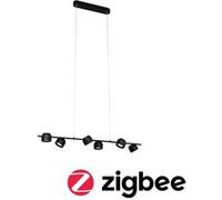 Luminaire en suspension LED Smart Home Zigbee 3.0 Puric Pane 2700K 6x450lm 6x6W Noir gradable Noir G