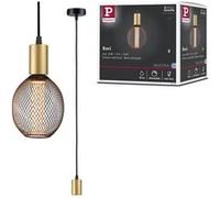 Paulmann Luminaire en suspension Ravi IP44 E27 max. 60W Noir mat/Doré gradable