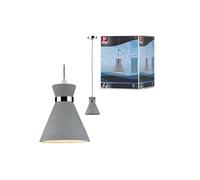 Luminaire en suspension Verve IP44 E27 max. 20W Gris#Chrome gradable