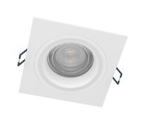 Luminaire encastrable connecté CAROSSO-Z LED 4,7W en aluminium blanc 93x93x25mm