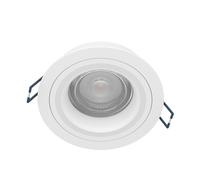 Eglo connect.z Spot LED encastrable Carosso-Z, lampe encastrée ZigBee, contrôlable par appli et commande vocale Alexa, blanc chaud - froid, RVB, dimmable, aluminium blanc mat, Ø 9,3 cm