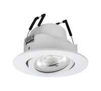 Eglo Spot LED encastrable Saliceto-Z Ø 88 mm ZigBee contrôlable appli/vocale RGB dimmable blanc