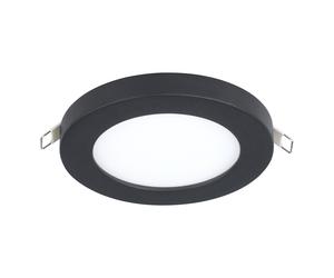 Luminaire encastrable FLEX LED 5,5W en aluminium noir D117mm