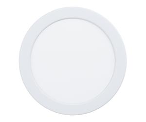 Luminaire encastrable FUEVA 5 IP44 LED 11W en acier blanc D166mm
