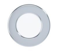 Luminaire encastrable FUEVA 5 IP44 LED 2,7W en acier chrome D86mm