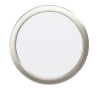 Luminaire encastrable FUEVA 5 LED 17W en acier nickel mat D216mm