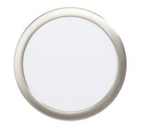 Luminaire encastrable FUEVA 5 LED 17W en acier nickel mat D216mm