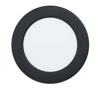 Luminaire encastrable FUEVA 5 LED 5,5W en acier noir D117mm