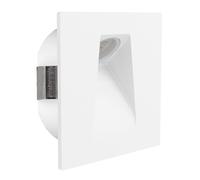 Luminaire encastrable MECINOS LED 2W en acier blanc 80x80x3mm