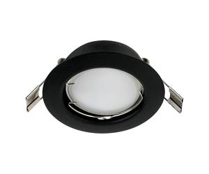 Luminaire encastrable PENETO GU10 1X2,8W en acier noir D78mm