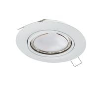 Luminaire encastrable PENETO GU10 1X4,6W en acier blanc D87mm