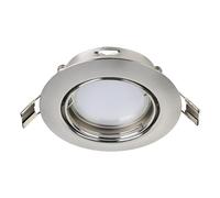 Luminaire encastrable PENETO GU10 1X4,6W en acier nickel mat D87mm