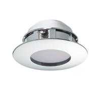 Luminaire encastrable PINEDA IP20, IP44 LED 4,9W en matière synthétique chrome D78mm