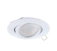 Luminaire encastrable TEDO GU10 1X4,6W en fonte d'aluminium blanc D80mm