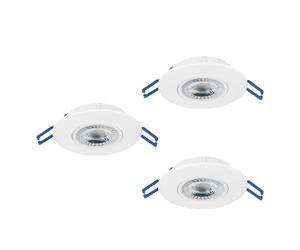 Luminaire encastrable ZUJAR LED 3X3,4W en matière synthétique blanc D90mm