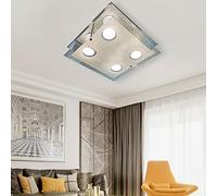 luminaire encastré à LED,Plafonnier GU10. simple plafonnier à LED moderne, pour chambre à coucher, salon, salle à manger, GU10 plafonnier lampe LED montage encastré rénovation luminaire Simple mo