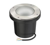 ledscom.de Lampe encastrée dans le sol BOFU pour l'extérieur, IP67, orientable, inox, ronde, 150mm Ø, 1x GU10 max. 15W, verre dépoli