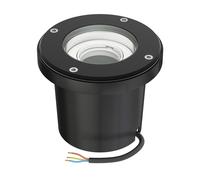 Luminaire encastré de sol BOFU pour l'extérieur IP67 orientable noir rond
