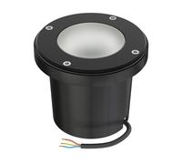 Luminaire encastré de sol BOFU pour l'extérieur IP67 orientable noir rond