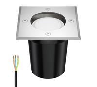 Luminaire encastré de sol RELI pour l'extérieur acier inoxydable carré IP67 [EEK: F]