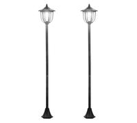 Luminaire extérieur - Outsunny - Plastique - 26x26x177cm - Noir