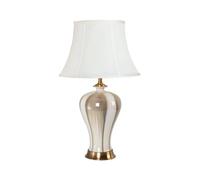 luminaire Lampe de table en céramique glacée avec lampe à lampe à cloche lampe de chevet de chevet moderne lampe de bureau en céramique chinoise pour le bureau de la maison de la chambre Bureau