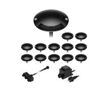 Luminaire LED à poser au sol BUNDA 1 flamme extra-plate pour l'extérieur