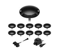 Luminaire LED à poser au sol BUNDA 1 flamme extra-plate pour l'extérieur