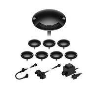 Luminaire LED à poser au sol BUNDA 1 flamme extra-plate pour l'extérieur