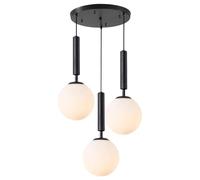 Luminaire LED Globe réglable avec Ampoules en Forme de maïs, Accents en Cristal pour Salon, Couloir, escalier, 3 lumières Blanches