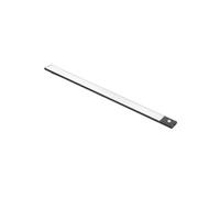 Emuca Luminaire LED Kaus Black – rechargeable par USB, détecteur de mouvement, 400 mm, noir