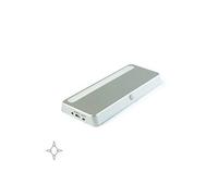 Luminaire LED rechargeable Kraz avec détecteur de mouvement en couleur paint aluminium - 5028625
