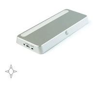 Luminaire LED rechargeable Kraz EMUCA avec détecteur de mouvement en couleur paint aluminium - 5028625 G