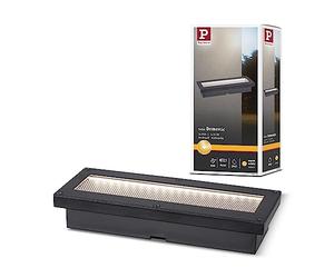 Luminaire LED solaire encastré de sol Paulmann Domenic 3000 K, noir | DOMAINE D'APPLICATION - convient à une utilisation en extérieur