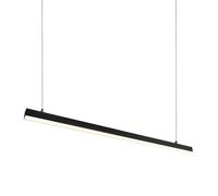 Luminaire linéaire LED Philips 2835 150 cm CCT (Tonalité lumière réglable) 50 W 7 500 lm IP40 Finition noire Surface/suspension | Greenice