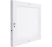 Luminaire Monté Au Plafond Avec Capteur De Mouvement À Led Pir, Forme De Panneau Ultra-Mince De 18 W, Marche/Arrêt Automatique Du Crépuscule À L'Aube (Ou Jour Et Nuit)