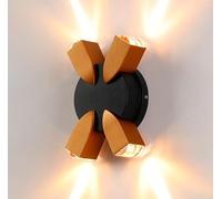 Luminaire Mural Applique Murale à 4 Spots LED Lampe Murale pour Intérieur Et Extérieur Éclairage Ambiance Idéal pour Un Hôtel Un Karaoké Un Bar Ou Un Couloir.