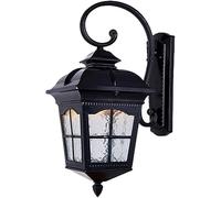 Luminaire Mural Applique Murale Extérieur Étanche Style Rétro Lampe Murale En Aluminium Créatif avec Abat-Jour En Verre pour Porche Terrasse Maison Balcon Escalier Jardin
