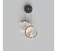 Luminaire Mural Lampe LED 10 W pour Chambre Enfant Abat-Jour En Acrylique Design Dessin Animé Mignon 3 Couleurs Idéal pour La Chambre Un Enfant Ou Un Garçon.
