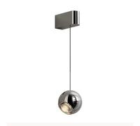 Luminaire Mural LED Moderne Creative Globe Globe Aluminium Murce Mural avec Une Teinte en Verre Transparent, Mode 3 Color Lampe de Mur de Fil de Fil Suspendu 5W 5W Éclairage déco Contemporain