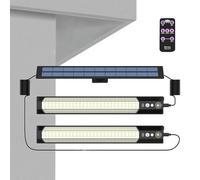 Luminaire Mural Solaire Extérieur,Lampe Solaire Étanche 3 Modes Avec Capteur Intelligent Et Télécommande - Luminaire Murale Décoratif En Pendentif - Pour Jardin, Allée, Clôture, Terrasse, Porche Et