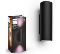 Luminaire Philips Hw&ca Appear Applique Ronde 2x8w Noir Noir