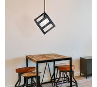 Suspension cage design chambre spot plafonnier éclairage noir V-TAC 3834