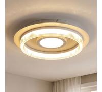 Luminaire Plafonnier Lampadaire De Salon Coloré Sable Rond Blanc LED D 40 Cm