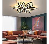 Luminaire Plafonnier LED Dimmable avec Télécommande Lustre Chambre Salon Lampe Moderne Forme de fleur Design Plafond Suspension Lumière Acrylique Blanc Plafonier pour Cuisine Salle a Manger Bureau