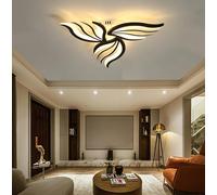 Luminaire Plafonnier LED Dimmable avec Télécommande Lustre Chambre Salon Lampe Moderne Forme de fleur Design Plafond Suspension Lumière Acrylique Blanc Plafonier pour Cuisine Salle a Manger Bureau