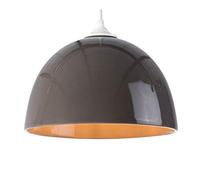 Luminaire Rosa 25, suspension céramique, 60 W, taupe, ø 25 x H 16 cm