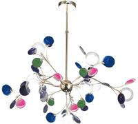 Luminaire Rustique en Laiton Spoutnik, Lustre au Plafond
