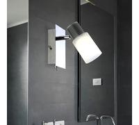 Luminaire Sportif Applique Murale Spot LED Albâtre Blanc Mobile Nickel